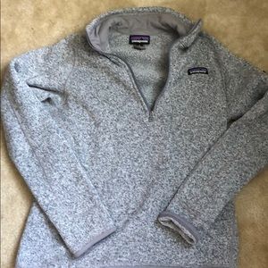 Grey Patagonia quarter zip